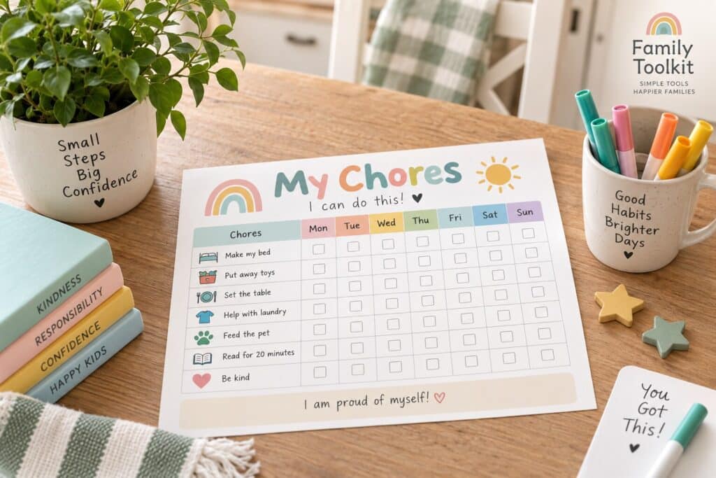 chore chart generator for kids